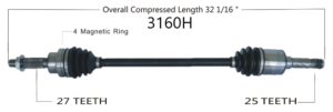 Left or Right Axle
