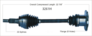 Left or Right Axle