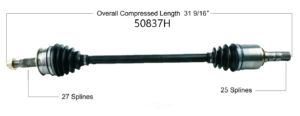 Left or Right Front Axle