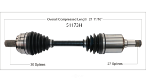Right or Left Front axle