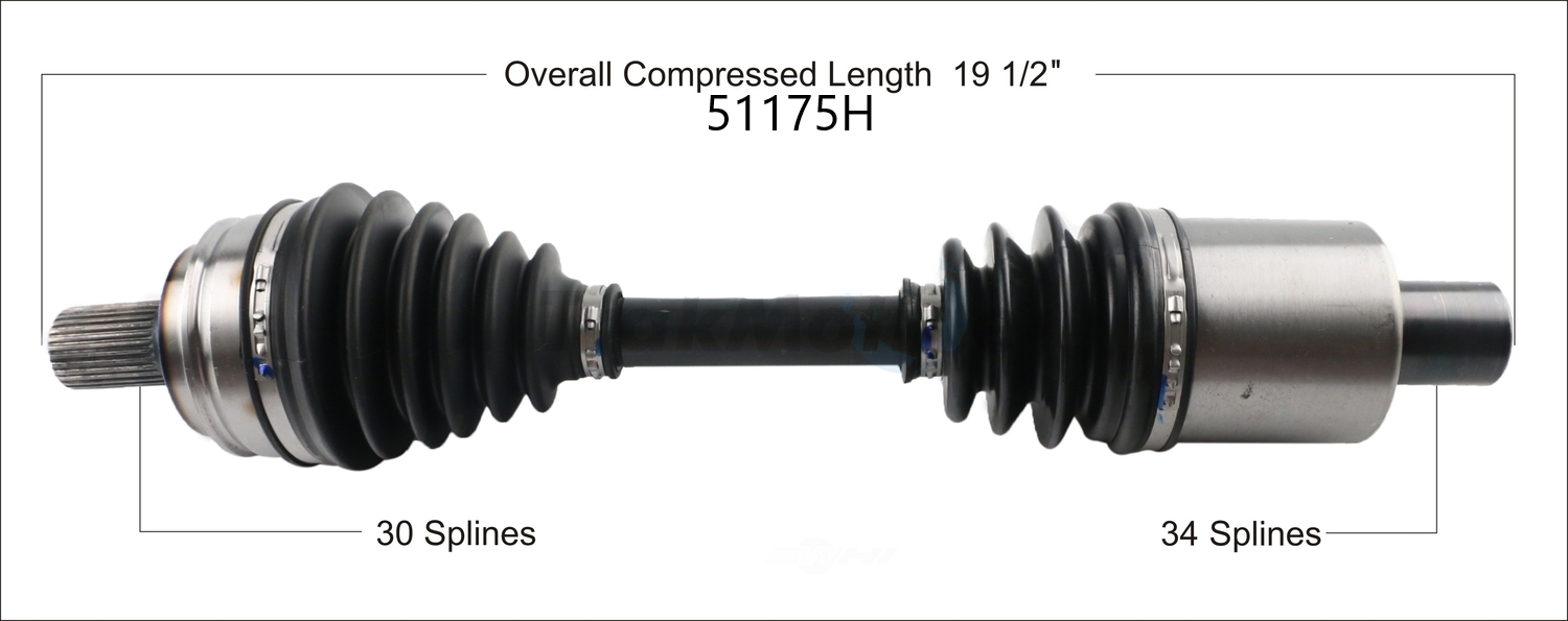 51175H Left Axle
