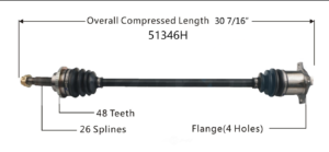 Left or Right Rear Axle
