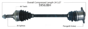Left or Right Axle
