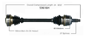 Left or Right Rear Axle