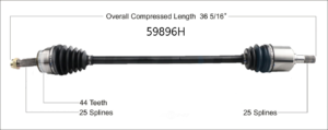 Right Axle w/o ABS