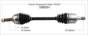 Left Axle w/o ABS