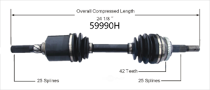 Left Axle w/o ABS