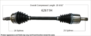 Take pride in your Civic, replace your CV axle with our quality remanufactured part.
