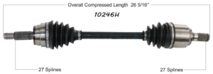 2017 - 2018 HYUNDAI ELANTRA FWD 2.0L ( US BUILT ) A/T FRONT DRIVER SIDE CV AXLE