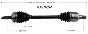 2017 - 2018 HYUNDAI ELANTRA FWD 2.0L ( KOREA BUILT ) A/T FRONT DRIVER SIDE CV AXLE