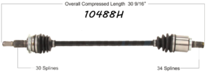 2018 - 2019 CHEVROLET EQUINOX AWD 1.5L ( ID AAZ5 ) REAR DRIVER SIDE CV AXLE