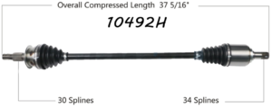 2018 - 2019 CHEVROLET EQUINOX FWD 1.5L ( ID AB7M and ACHD ) FRONT PASSENGER SIDE CV AXLE